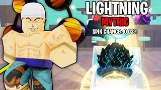 Noob to Pro with *LIGHTNING FRUIT* in Fruit Battlegrounds...(Roblox)