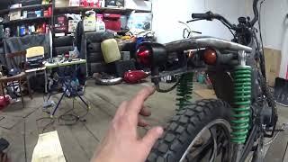 Scrambler из мопеда Альфа за 12500. Часть 9. Custom сиденье, основание.