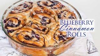 Double Blueberry Cinnamon Rolls