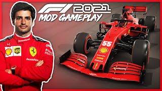 F1 2021 MOD GAMEPLAY (Carlos Sainz Ferrari Gameplay)