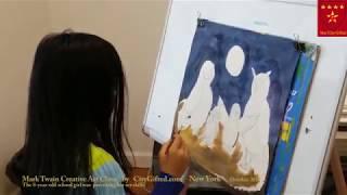 How to draw birds step by step, Mark Twain Art Class For Talented Program