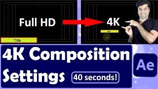 4K Composition Settings After Effects