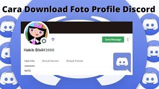 Cara Mendownload Gambar atau Foto Teman di Profile Discord