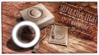 Selfie Ring light XJ-19 warmtone UNBOXING and REVIEW