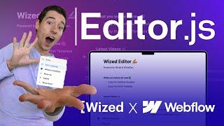 Build a Block Text Editor in Wized & Webflow using Editor.js (Just like Notion!)