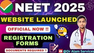 NEET 2025 Official Update |Website Launched|Registration Forms #neet2025 #neet2025exam #ntaneet