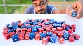 Rolling 1000 Dice | 1000 पासे फेकने पर कितने 6 आएंगे? Real Life Test