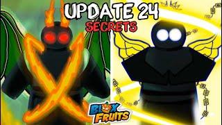 Blox Fruits UPDATE 24 SECRETS REVEALED!  (DRAGON REWORK + DIVINE ARTS)