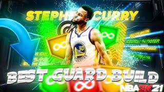 NBA 2K21 STEPH CURRY BUILD - 11 HOF BADGES - DEMIGOD POINT GUARD BUILD