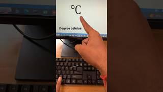 Degree Celsius shortcut key in ms word Tricks #shorts #shortcutkeys #msword #viral