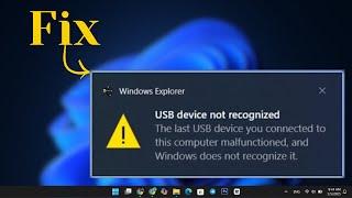 Fix USB Device Not Recognized in SECONDS on Windows 11/10