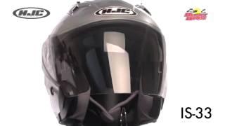 HJC IS-33 Series Motorcycle Open Face Helmets at LeatherUp.com