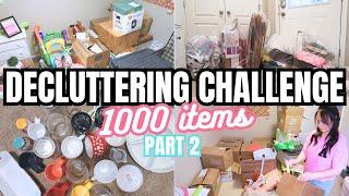 DECLUTTER WITH ME | 1000 ITEMS CHALLENGE | CLEANING MOTIVATION 2024