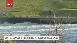 Water levels still rising at Saylorville Lake