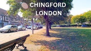 LONDON CHINGFORD Area Walking Tour, Including Queen Elizabeth Hunting Lodge - September 2024 in 4K