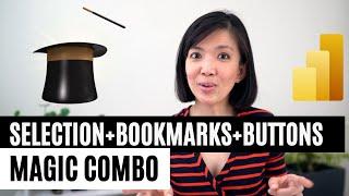 Heard of Magic Combo? Confused with Selection + Bookmarks + Buttons in Power BI? Watch this !!