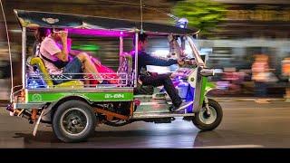 Exciting Tuk-Tuk Race In Bangkok Thailand