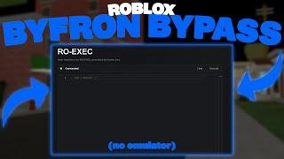 [NEW] How to ACTUALLY Bypass Byfron!  [NO EMULATOR, WEB ROBLOX!]