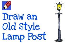 Draw a Lamp Post Real Easy
