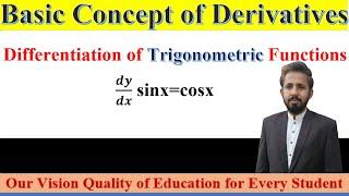 Differentiation of Trigonometric functions || Basic Derivatives Concept || Engr  Imran