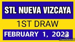 STL NUEVA VIZCAYA RESULT TODAY 1ST DRAW FEBRUARY 1, 2023 10:30AM RESULT