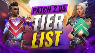 NEW UPDATE: BEST Agents TIER List - Valorant Patch 2.05