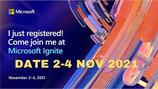 How to register Microsoft ignite November 2021 Step by step | Event date 2-4 Nov 2021