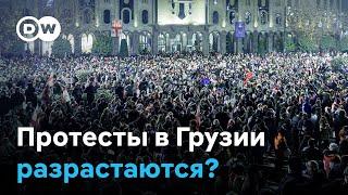 Третья ночь протестов в Грузии: полиция жестко разогнала демонстрантов