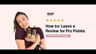 How To Leave a Review For Pro Points