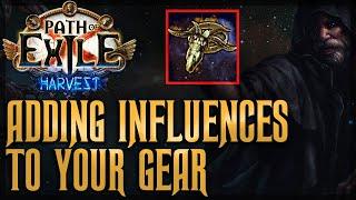 How To Add Influence To Your Gear For Best Crafting Options | Path of Exile Harvest