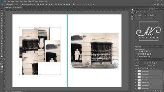 How to make panorama in Photoshop cc. Automatically create a panorama.