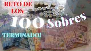 Terminé mi reto de ahorro |RETO DE LOS 100 SOBRES |Cuánto ahorré?‍️