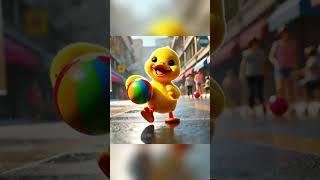 The cute duck has no one to play ball with丨CAT丨CUTECAT丨AI丨AICAT丨PUPPY丨