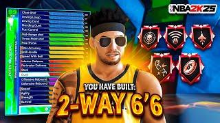 BEST 6'6 GUARD BUILD ON NBA 2K25! BEST 2-WAY POINT GUARD BUILD! BEST BUILD NBA 2K25