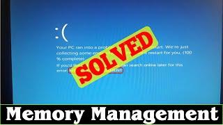 [SOLVED] Memory Management Error Problem Issue (100% Working)