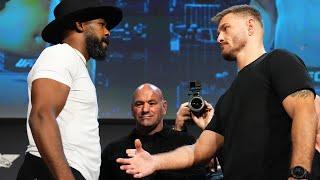 Jon Jones Denies Stipe MIocic's Handshake At UFC 309 Press Conference | MMA Fighting