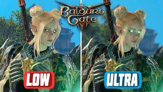 Baldur's Gate 3 - Low vs Ultra Graphics Comparison