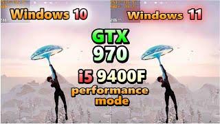 GTX 970×CORE i5 9400F/Windows10 VS Windows 11/fortnite/C5S2/performance/SOLO/FPS/フォートナイト/2024