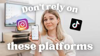 Why I WOULDN'T Rely on Instagram or Tiktok as a Content Creator