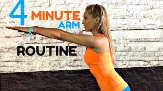 Home Workout 4 Minute Toned Arms Workout  - Best  Arm Exercises for Women  START NOW & Tone Up