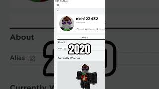 My Roblox Account  (Then and Now) Part 2 ( #shorts )