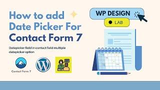 How to add  Date Picker  For Contact Form 7 | WordPress tutorial