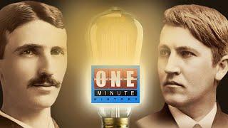 The Rift Between Tesla and Edison - AC vs. DC - One Minute History