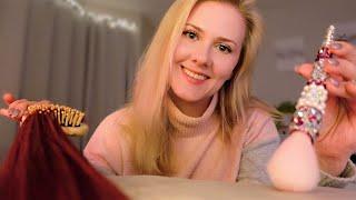 SLEEPY VIBE ASMR • Soft Spoken • Brushing • AIR hum • Lights Meditation