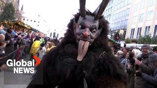 Krampus parade takes over Munich streets, delighting spectators