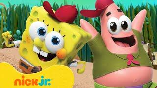 SpongeBob's Kamp Koral Summer Adventures!  10 Minute Compilation | Nick Jr.