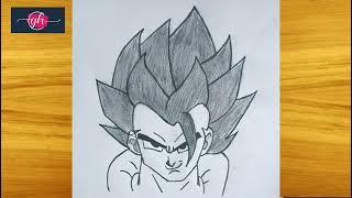 Vegeta drawing Easy || How to draw Vegeta || best anime drawing for beginners || Drawing tutorial