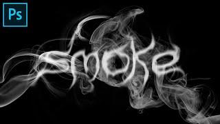 Create a SMOKE TEXT in Adobe photoshop | Photoshop Text effects #photoshoptutorial