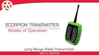 SCORPION Transmitter | Configuring Modes of Operation | RF Solutions