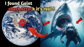 I found scery shark  attack is real on google earth and Google maps #googleapps #googleearth #map